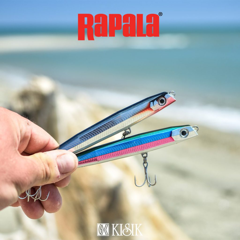 Rapala Flash-X Skitter yapay yeminin elde tutulduğu sosyal medya tasarımı